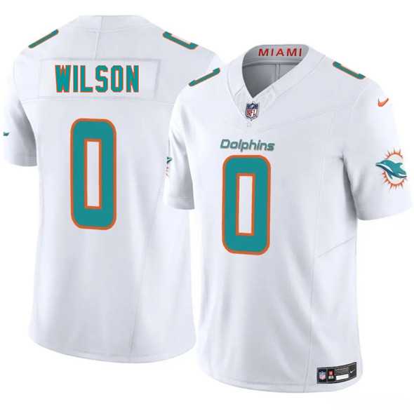 Men & Women & Youth Miami Dolphins #0 Zach Wilson White 2025 Draft F.U.S.E. Vapor Limited Stitched Jersey->los angeles chargers->NFL Jersey